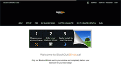 Desktop Screenshot of blackoutblinds.ca